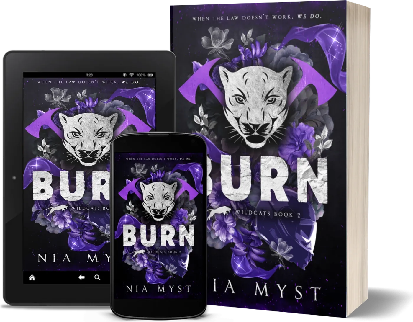 BURN in paperback, tablet and phone editions